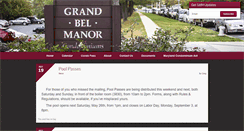 Desktop Screenshot of grandbelmanor.com